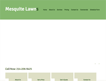 Tablet Screenshot of mesquitelawnservice.com